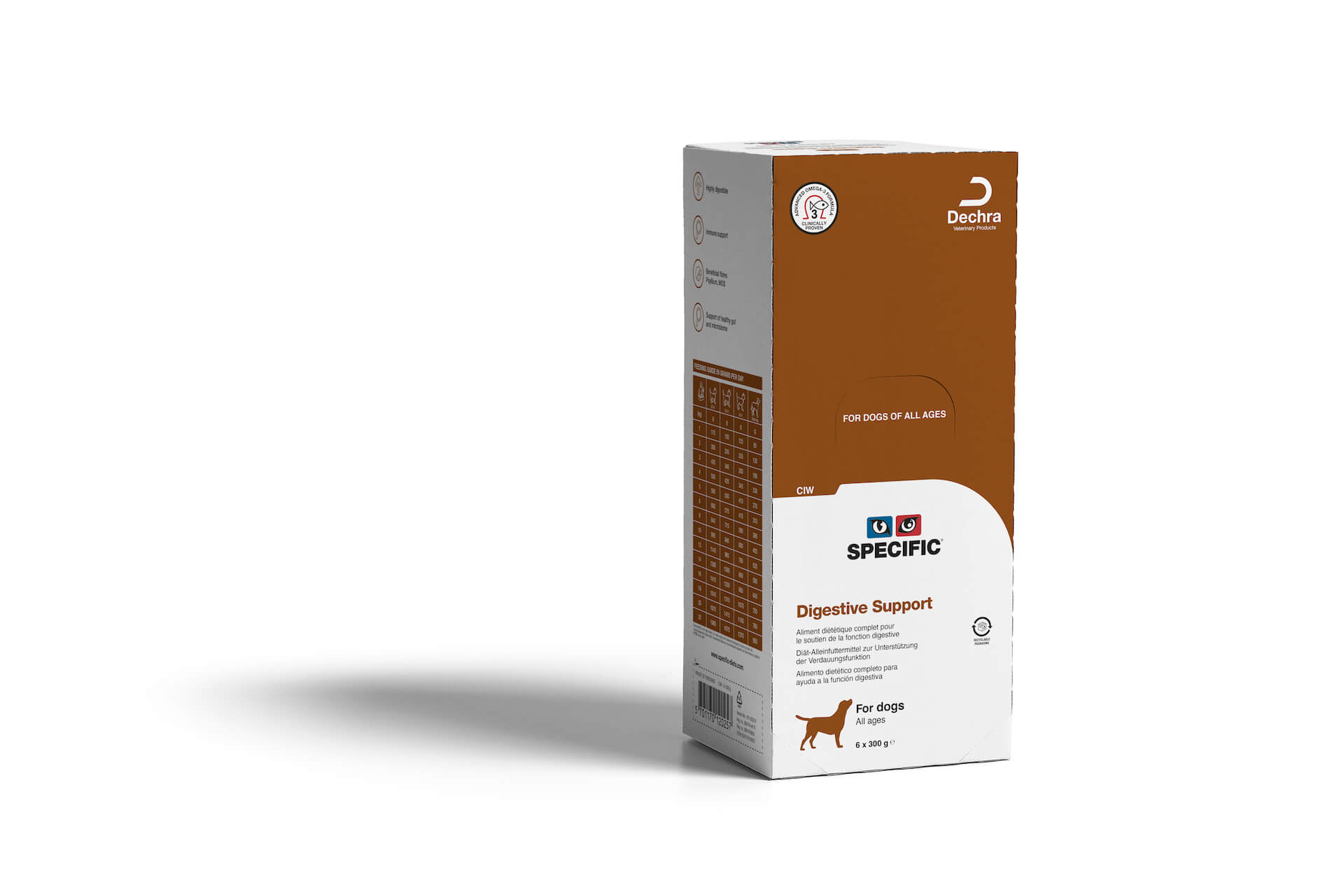 127232_Dechra_SpecialCare_Dog_Wet_CIW_6x300g DISPLAY CLOSED Specific CIW Digestive Support