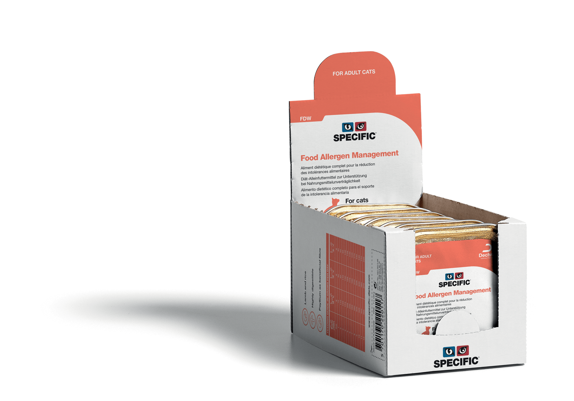 127633_SPECIFIC_Box_7X100_Open_SpecialCare_FDW Specific FDW Food Allergy Management 7x100g